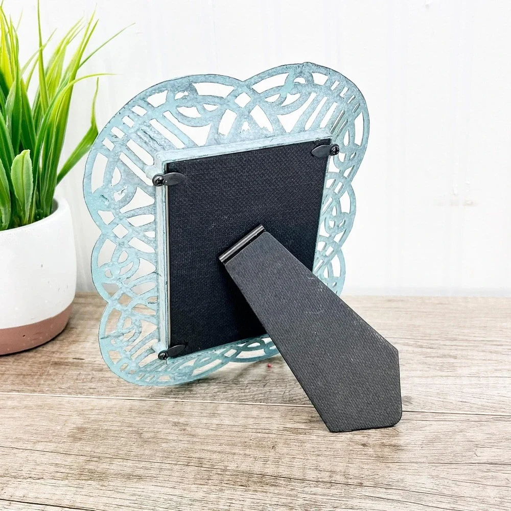 Blue Filigree Picture Frame 3.5 x 5 inches‎